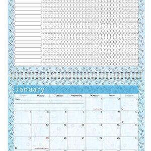 2027 Monthly Desktop/Wall Calendar/Planner - Habit Tracker - (Edition #018)